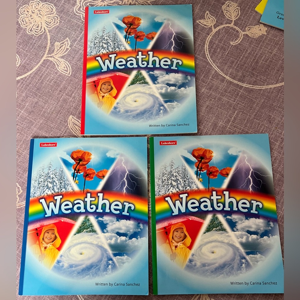 3 Lakeshore Educational Weather Book Set